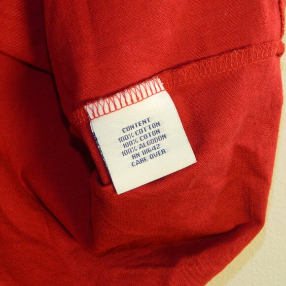 COOGI Short Sleeve Red Cotton T-shirt Embroidery & Felt Detailing Size 3XL - Picture 13 of 16